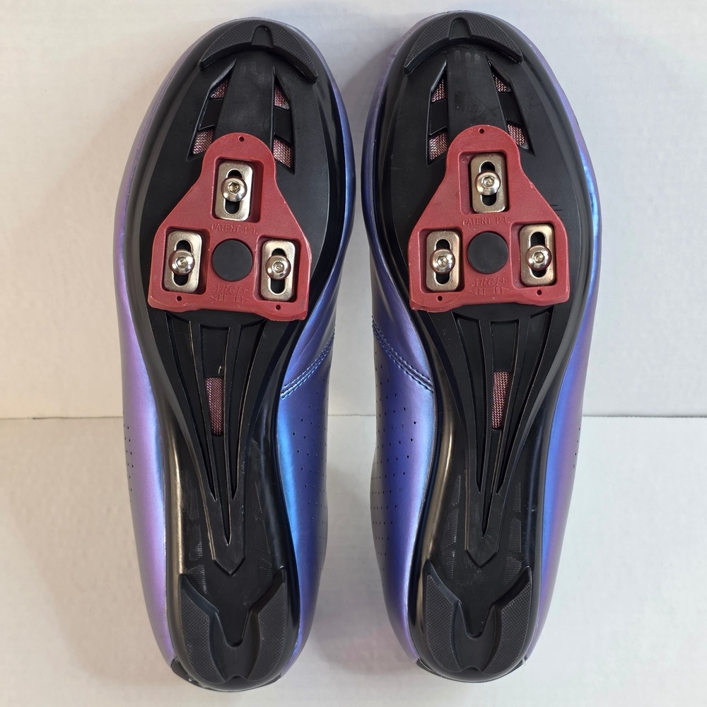 Speed Iridescent Road Cycling Shoes Chameleon Blue BOA Style mens EU 45 US 11 - Picture 4 of 10